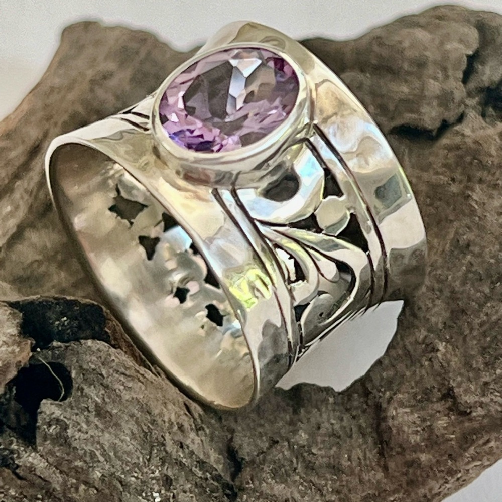 Janice Girardi Sterling Silver Amethyst String. View 5